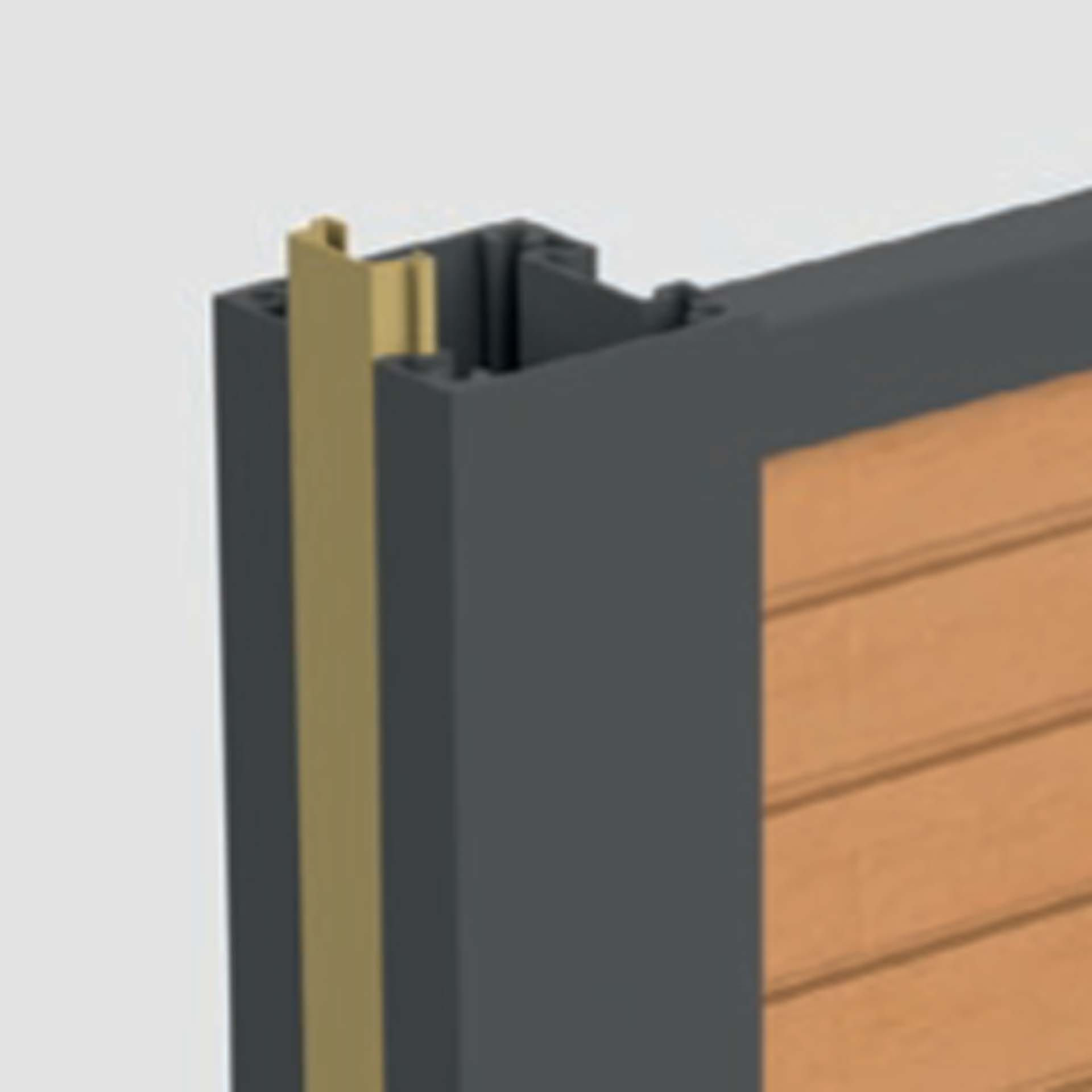 Abschlussleiste Pfosten – Abdeckprofil für Zaunpfosten oben