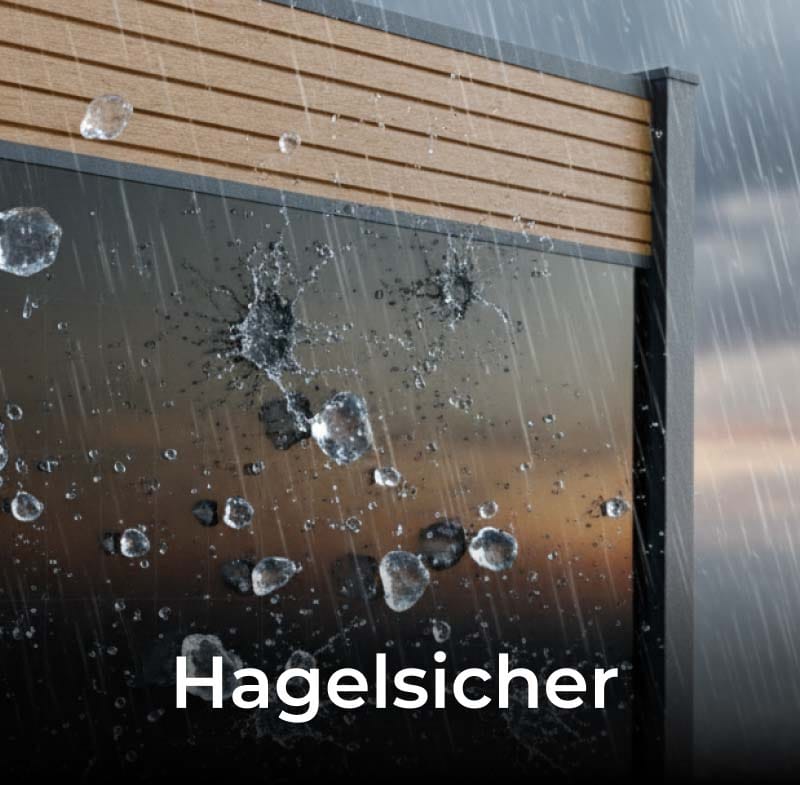 Solarzaun hagelsicher