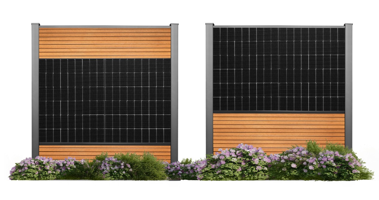 Solarzaun Eleganza Modulares Stecksystem