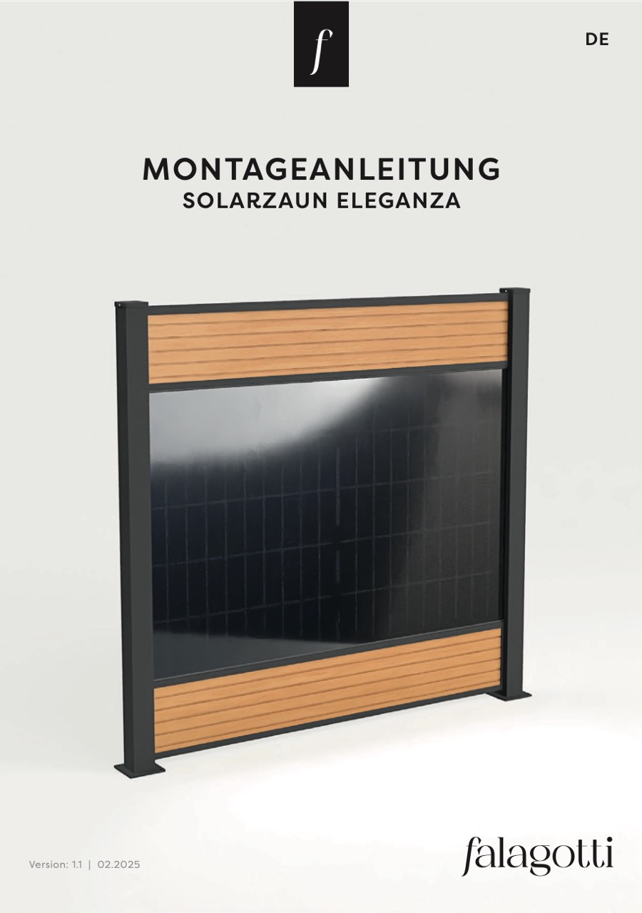 Solarzaun Eleganza Anleitung